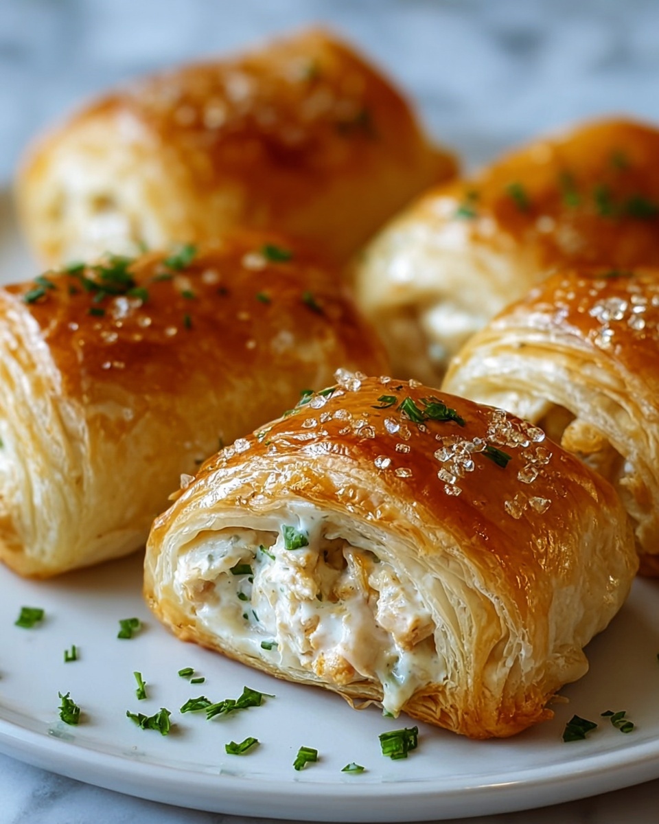 Chicken Alfredo Crescents Recipe - Recipe Image