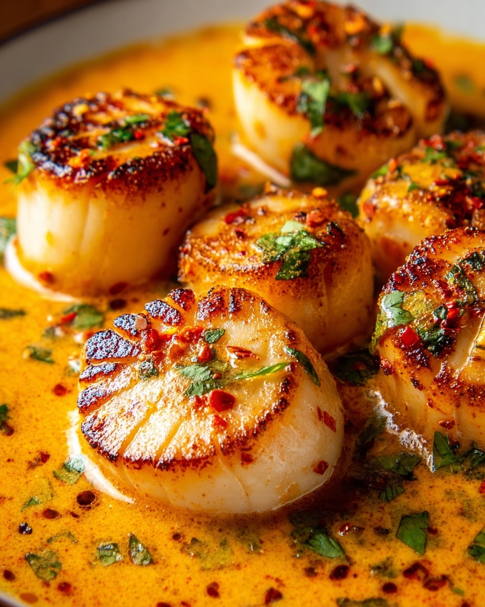 Spicy Coconut Curry Scallops Recipe - Recipe Image