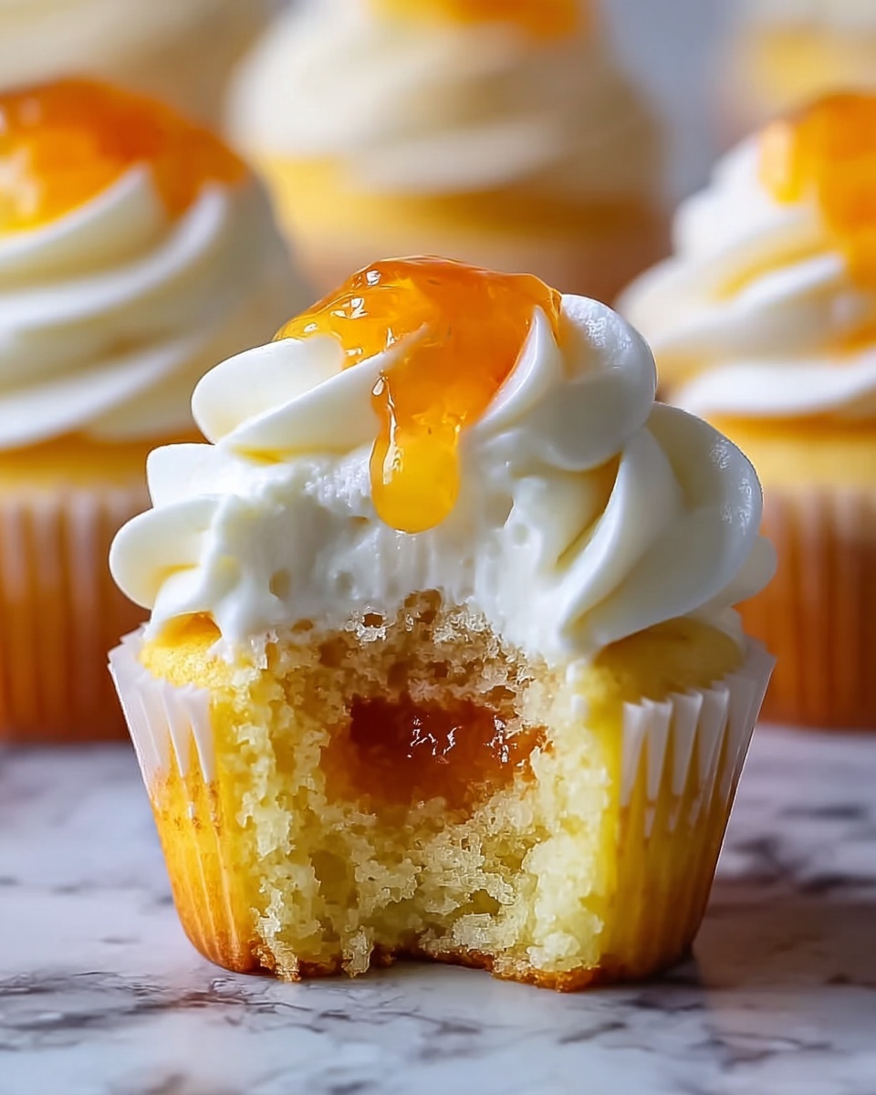 Honey Peach Cream Cheese Cupcakes Recipe - Recipe Image