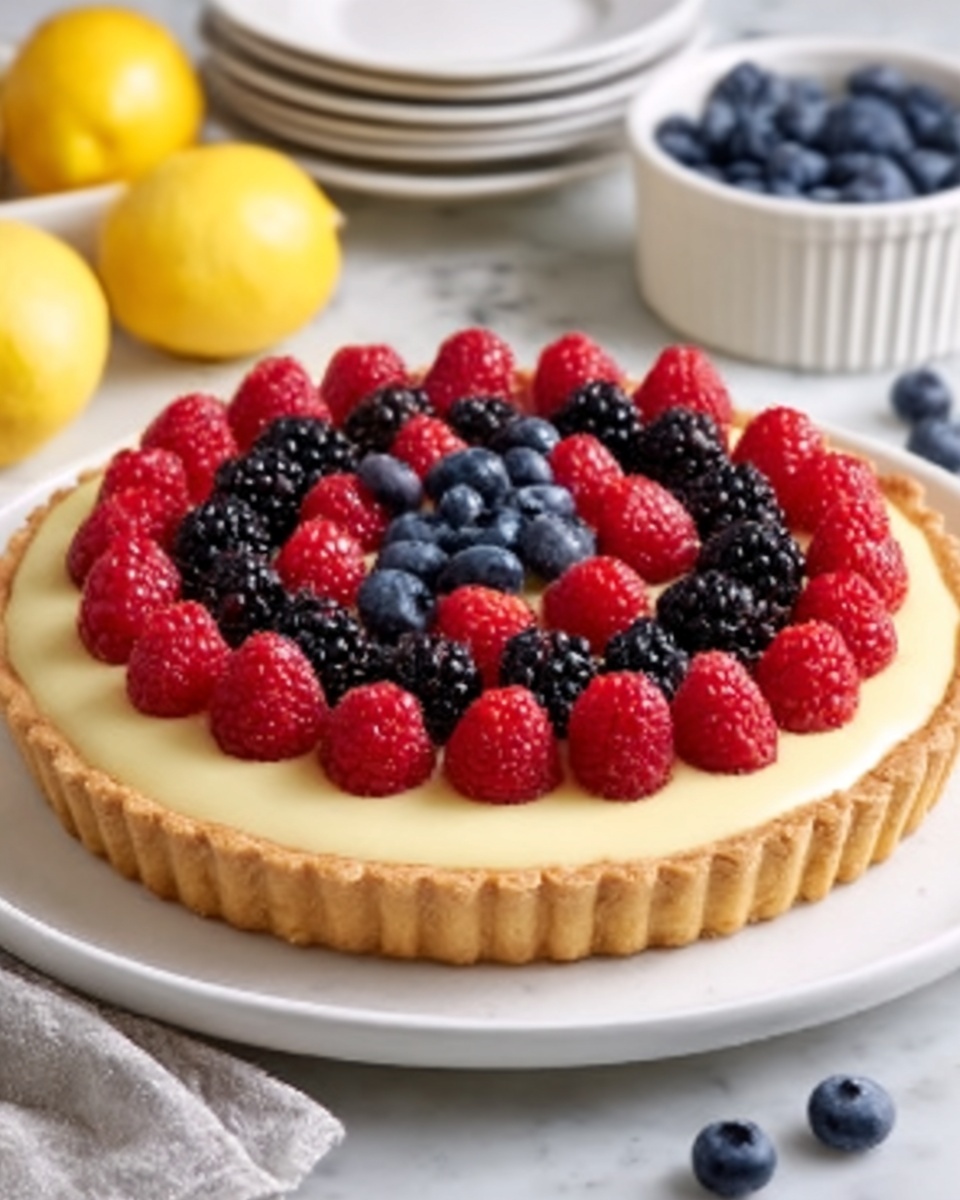 Lemon Berry Tart Recipe - Recipe Image