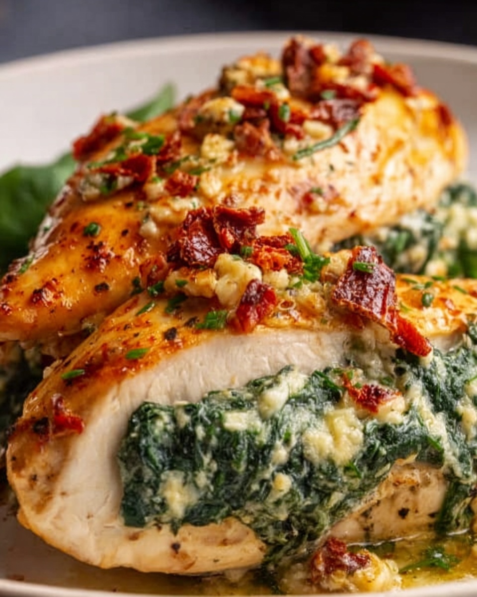 Spinach and Cheese Stuffed Chicken Breast Recipe - Recipe Image