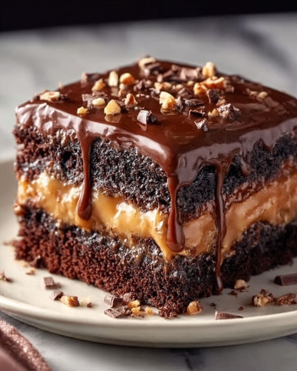 Chocolate Caramel Dump Cake Recipe - Recipe Image