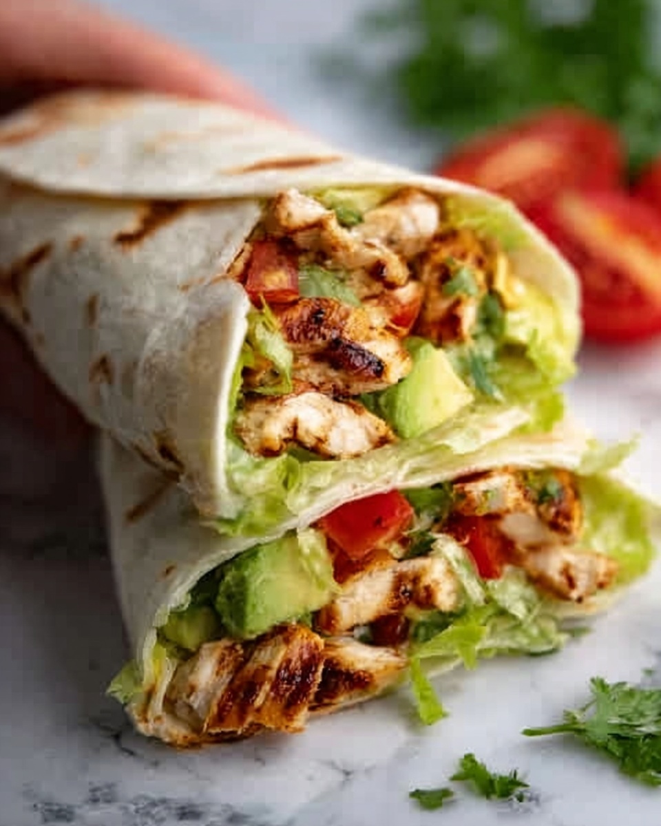 Chicken Avocado Wrap Recipe - Recipe Image