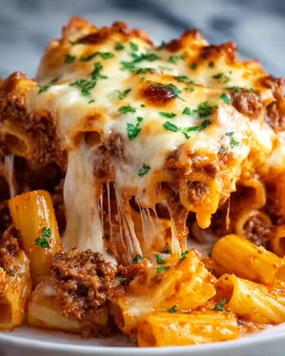 Cheesy Beef Pasta Bake Recipe - Recipe Image