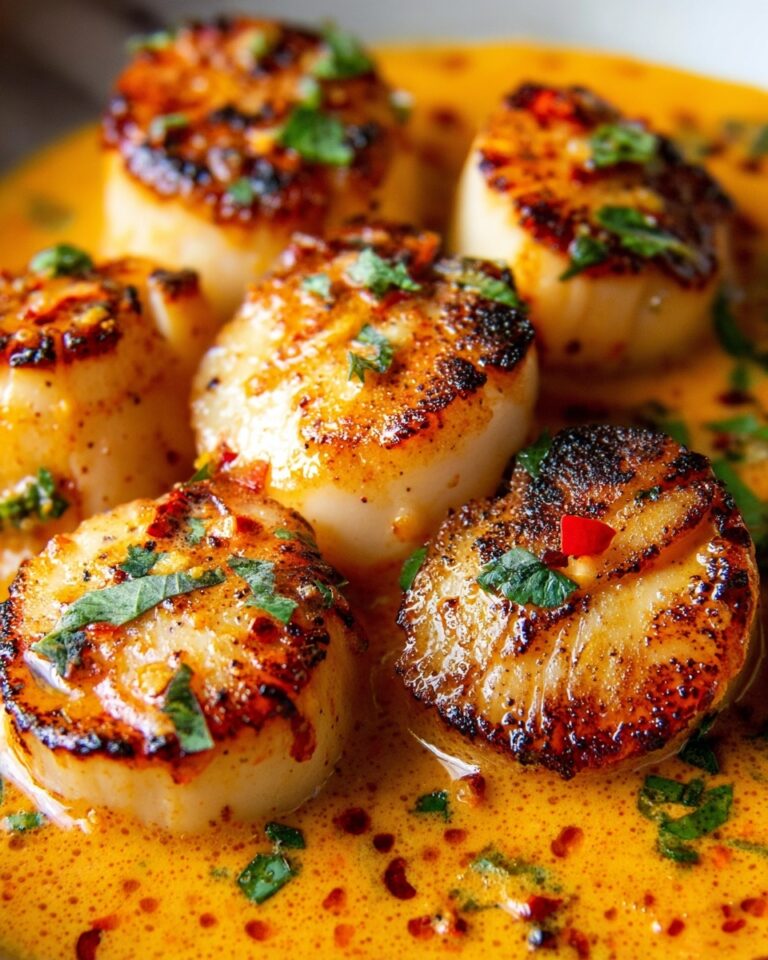 Spicy Coconut Curry Scallops Recipe