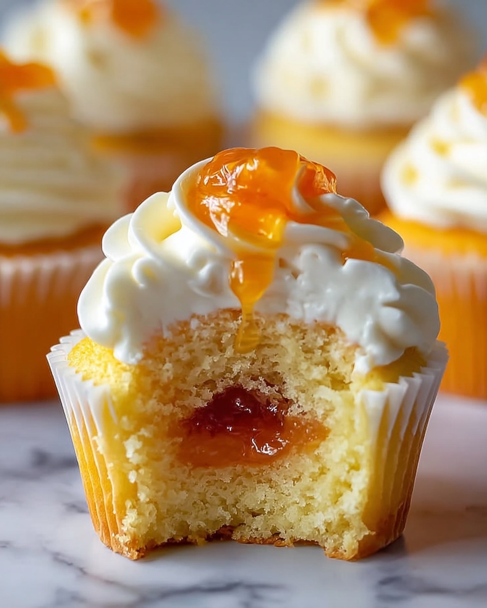 Honey Peach Cream Cheese Cupcakes Recipe - Recipe Image
