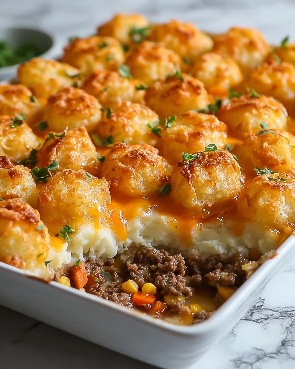 Shepherd’s Pie Tater Tot Casserole Recipe - Recipe Image