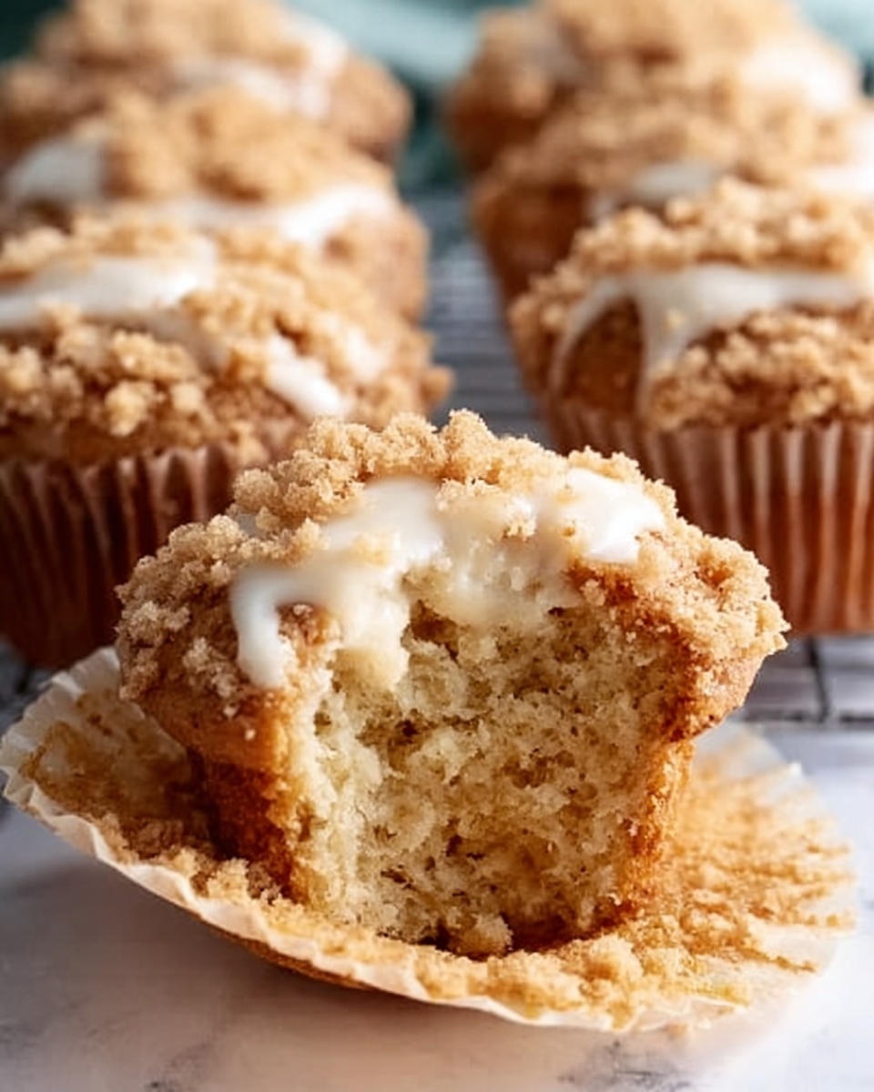 Coffee Cake Greek Yogurt Muffin Recipe - Recipe Image