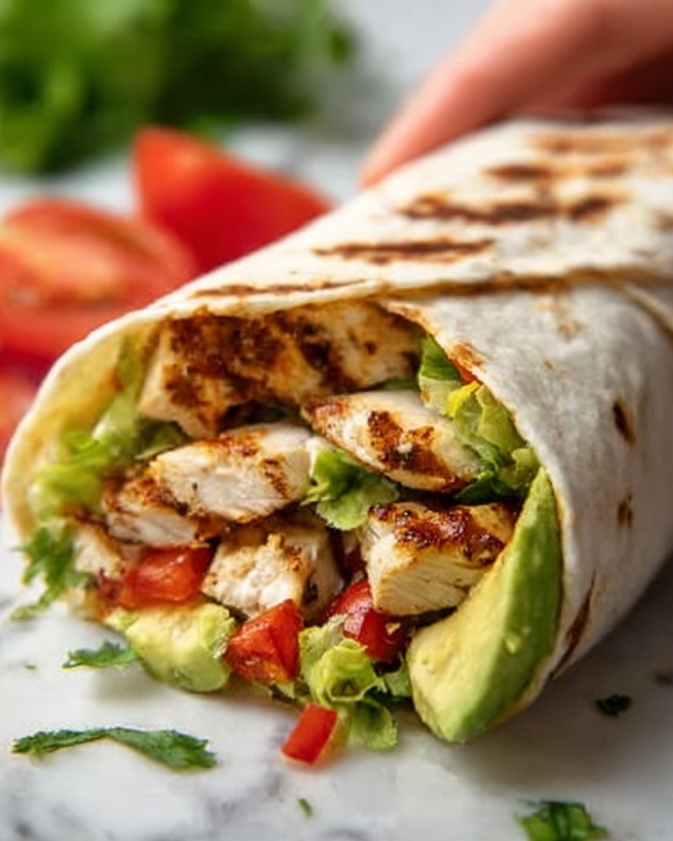 Chicken Avocado Wrap Recipe - Recipe Image