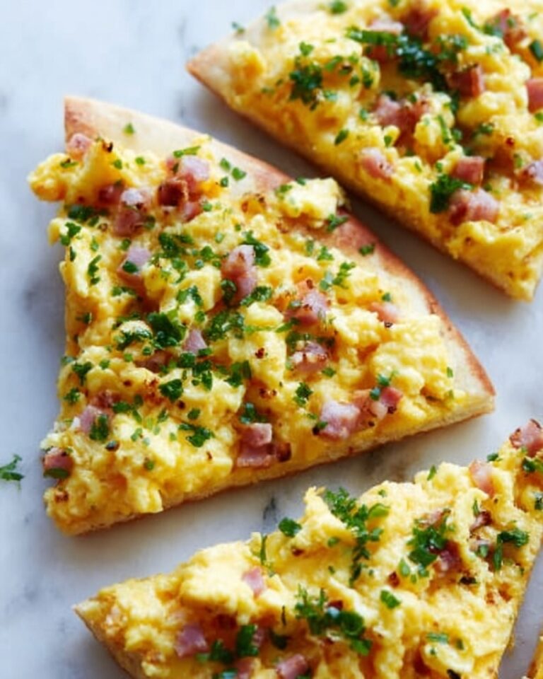 Easy Breakfast Pizza on a Tortilla Recipe
