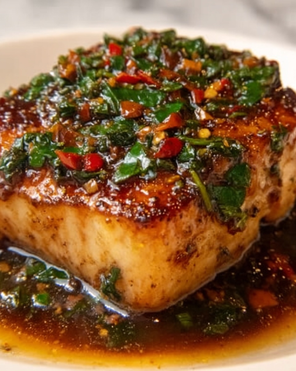 Pan-Fried Sea Bass with Chili & Greens Recipe - Recipe Image