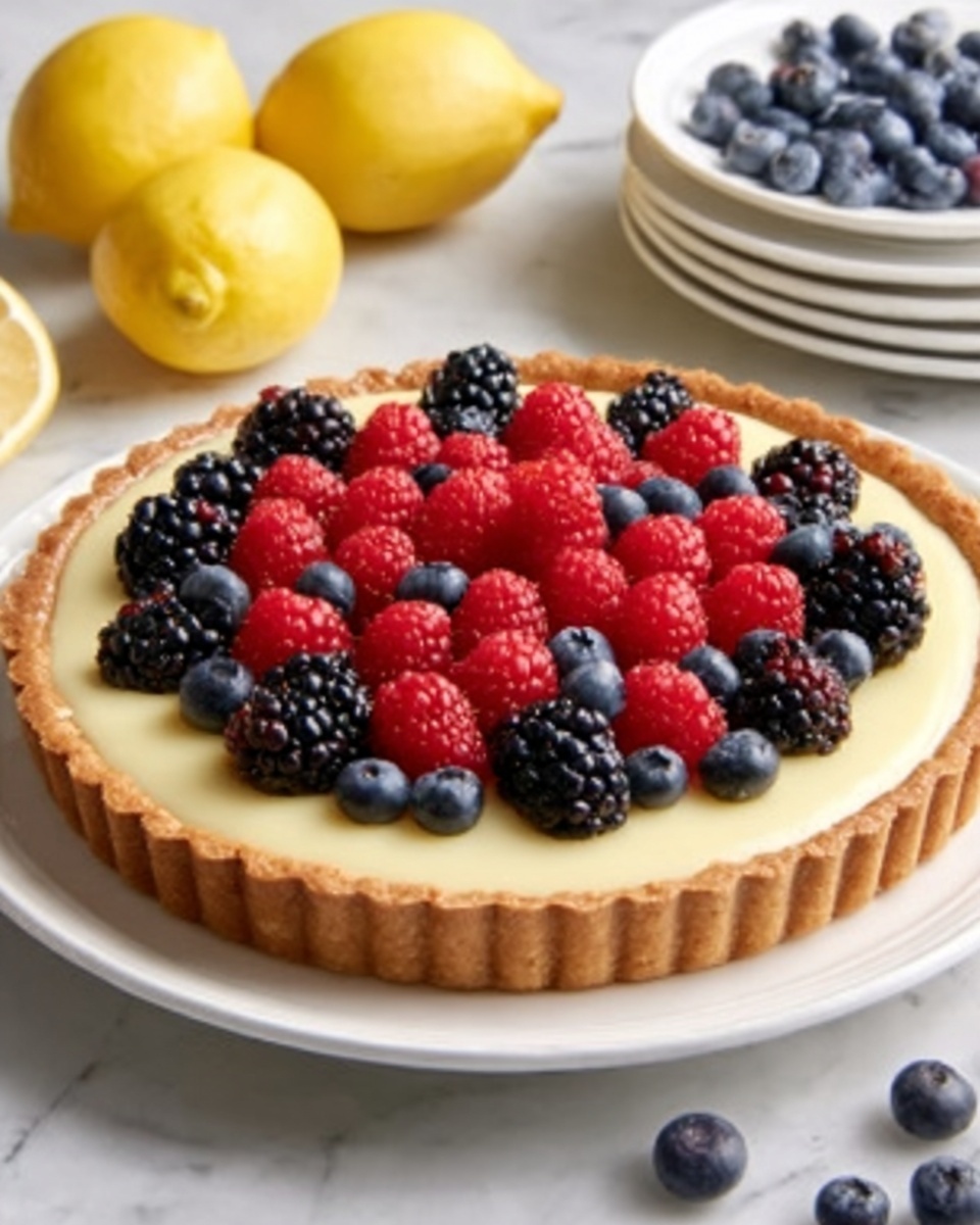 Lemon Berry Tart Recipe - Recipe Image