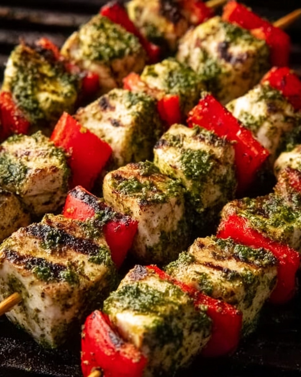 Chicken Pesto Kabobs Recipe - Recipe Image