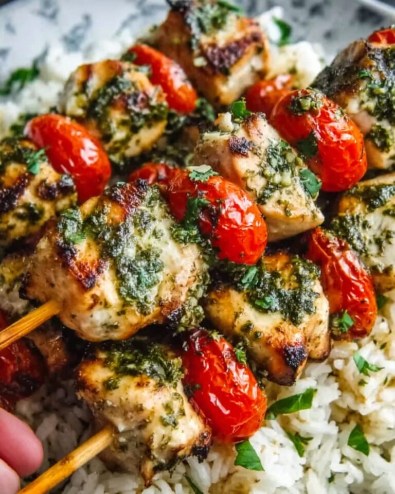 Thai Spicy Basil Chicken Skewers with Cashew Sauce and Gremolata Topping Recipe