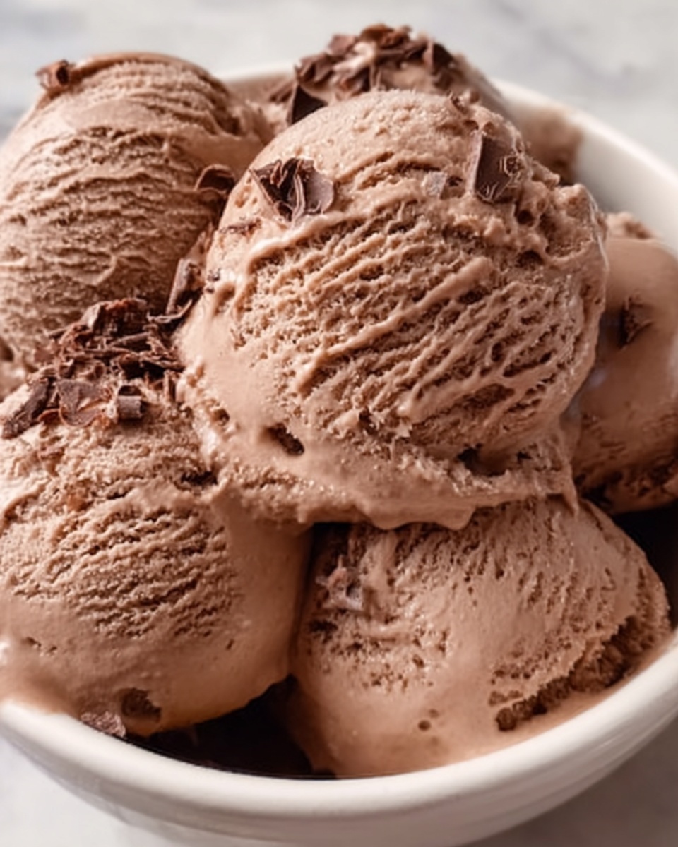 Creamy Frozen Chocolate Ice Cream Recipe - Recipe Image