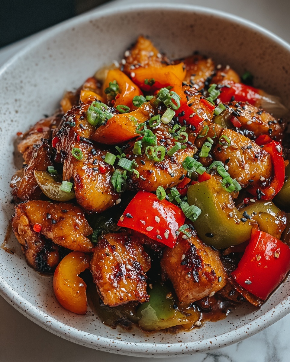 Jalapeño Chicken with Bell Peppers Recipe - Recipe Image