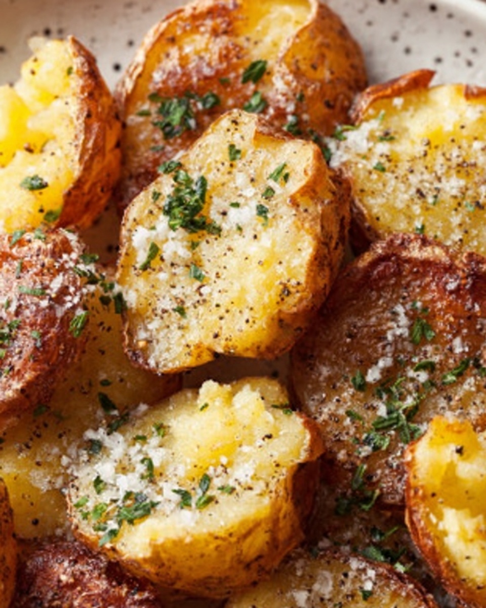 Salt & Vinegar Smashed Potatoes Recipe - Recipe Image