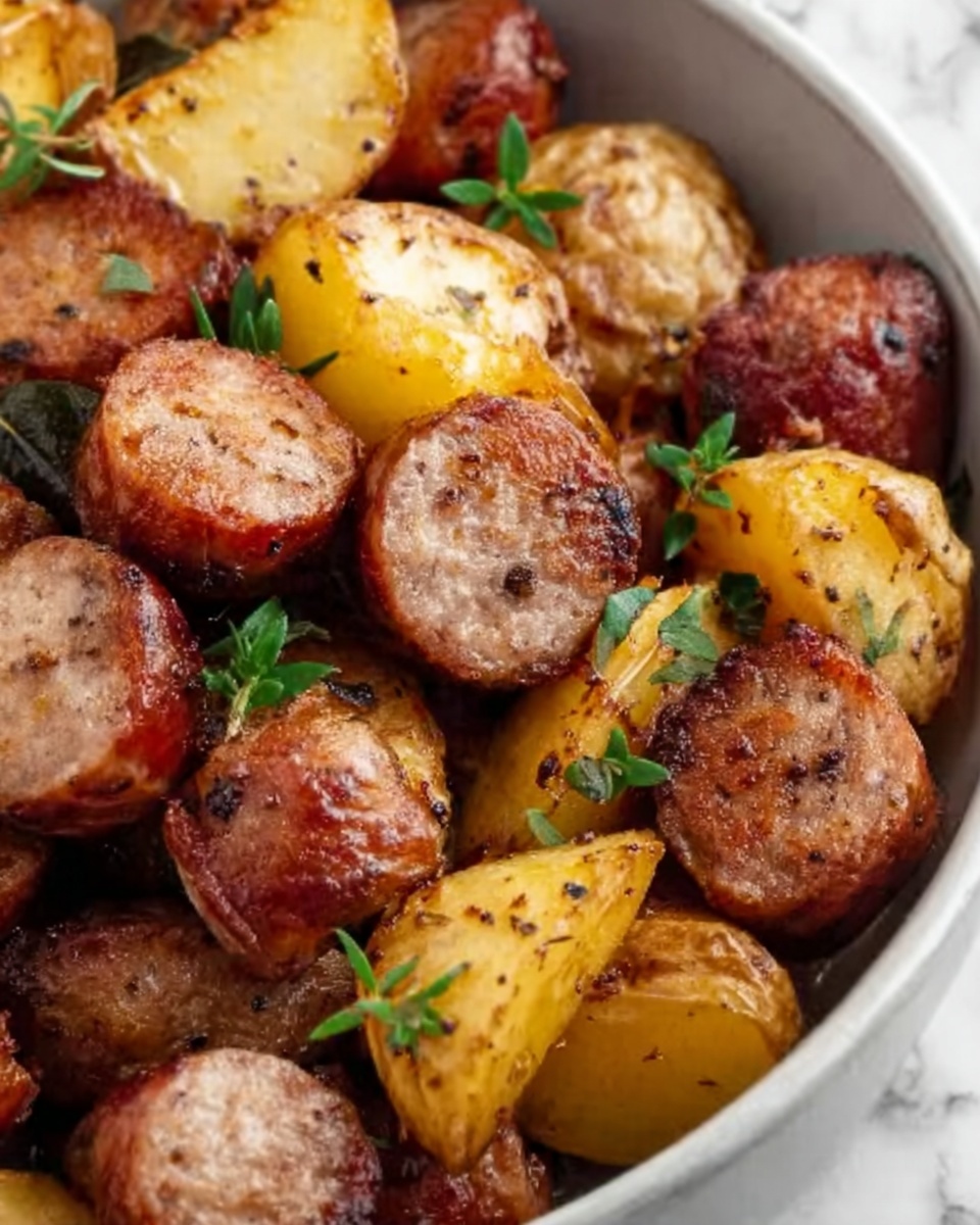 Hearty Smoked Sausage and Potatoes Skillet Recipe - Recipe Image