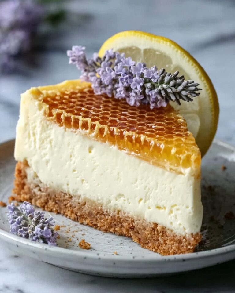 Lemon Lavender Cheesecake with Honeycomb Recipe