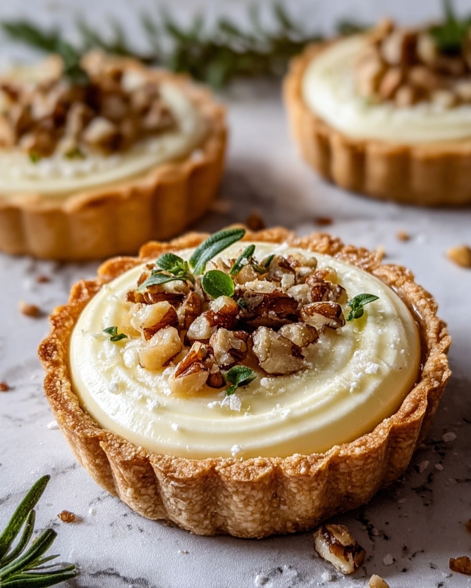 Goat Cheese and Walnut Tarts Recipe - Recipe Image