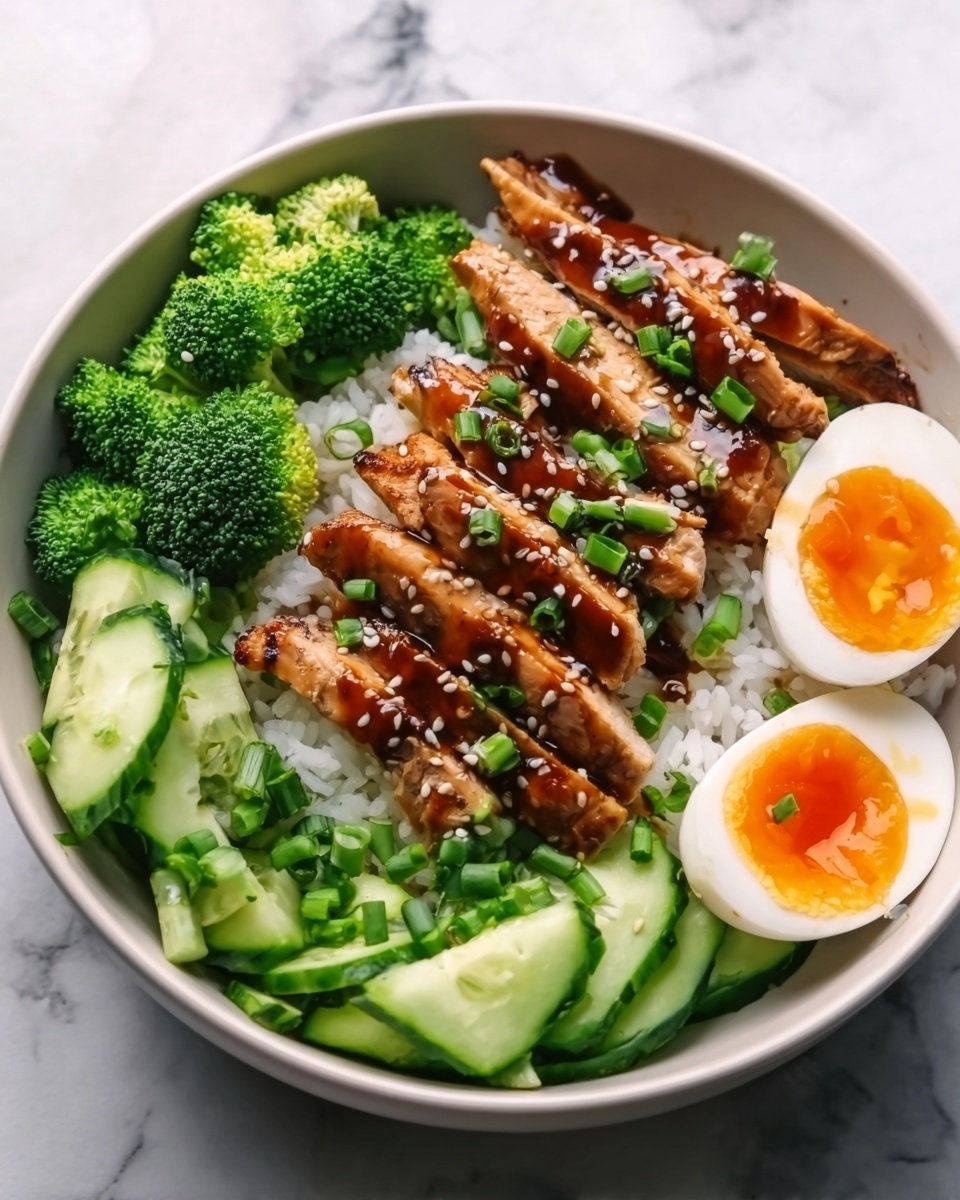 Sticky Chicken Rice Bowls Recipe - Recipe Image