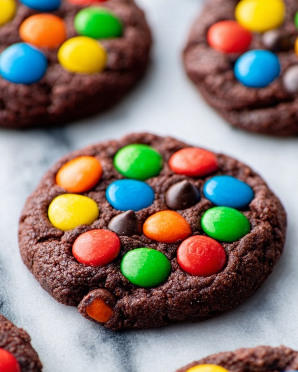 Chocolate Chocolate Chip M&M Cookies Recipe - Recipe Image
