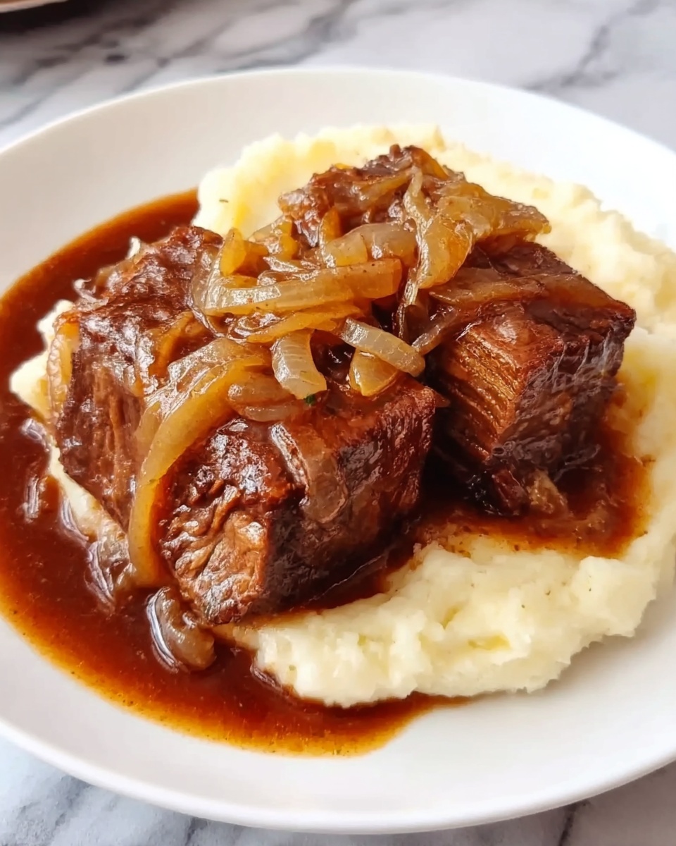 Slow Cooker French Onion Pot Roast Recipe - Recipe Image