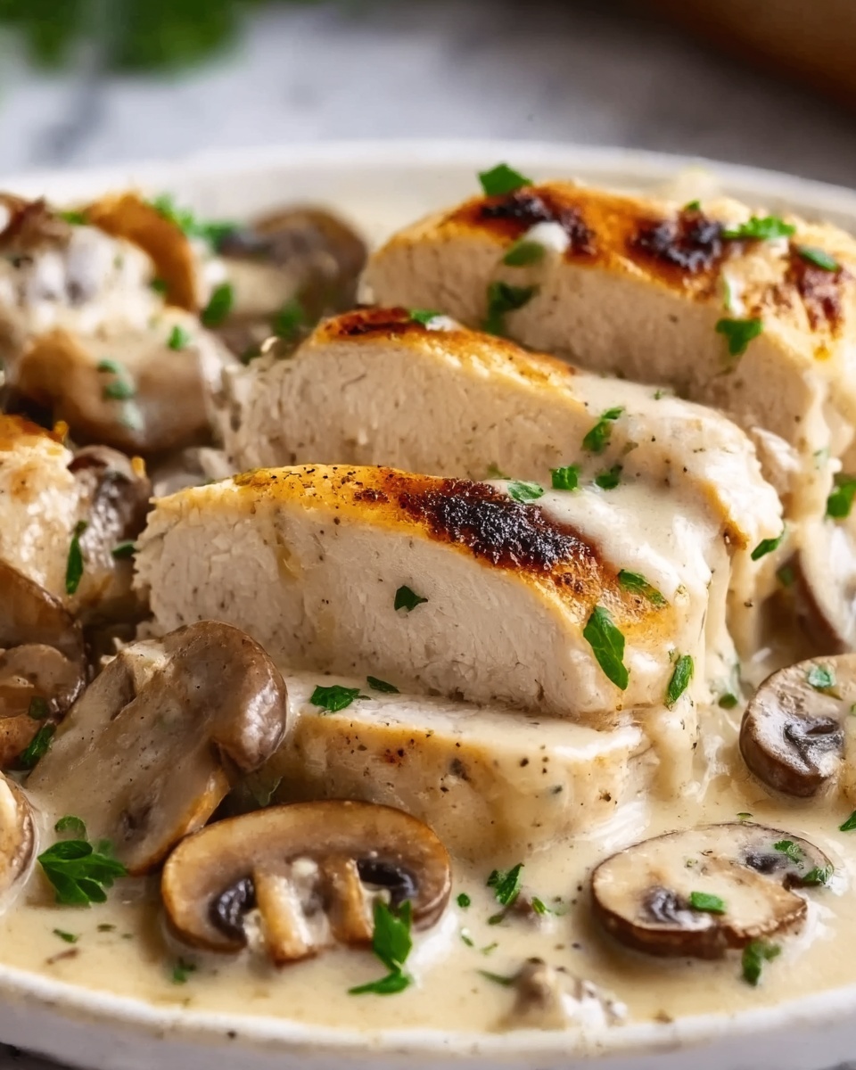 Chicken & Mushroom Alfredo Recipe - Recipe Image