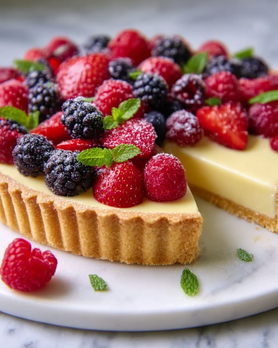 French Lemon Cream Tart Recipe - Recipe Image