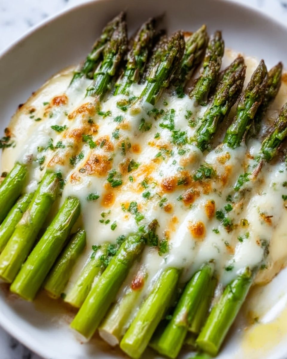 Cheesy Garlic Roasted Asparagus Recipe - Recipe Image