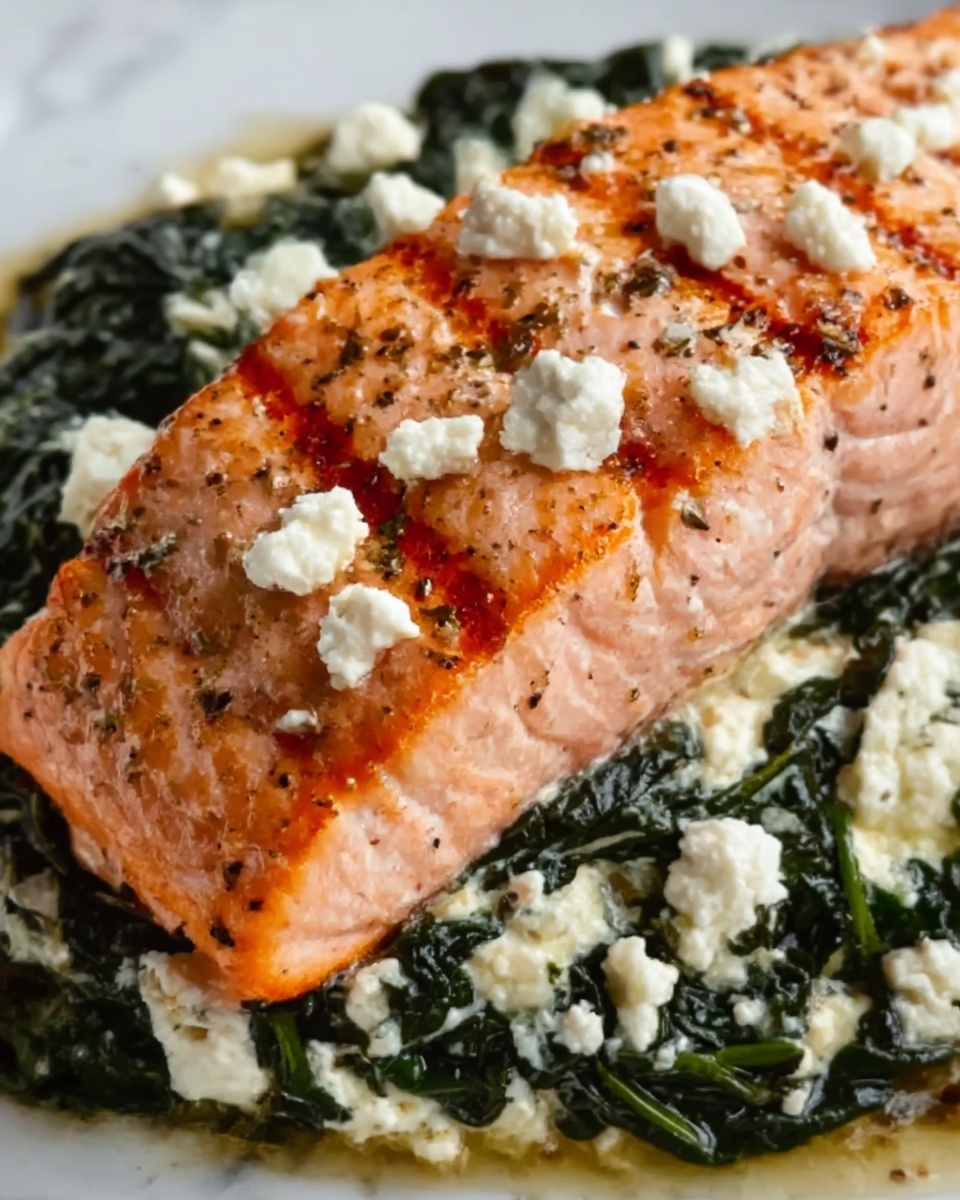 Spinach and Feta Stuffed Salmon Recipe - Recipe Image