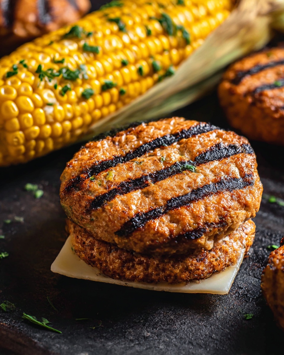 Chipotle Cheddar Chicken Burgers Recipe - Recipe Image