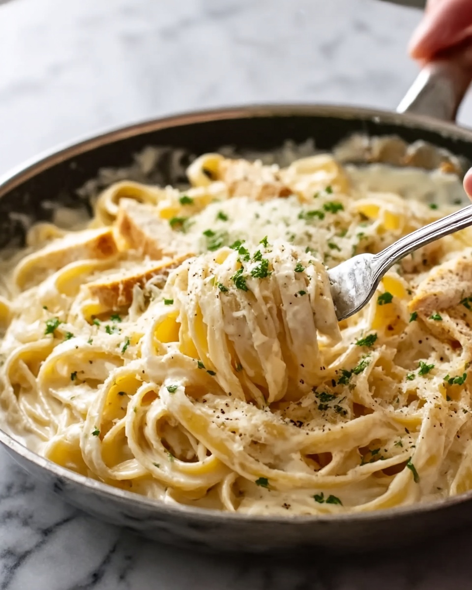 Easy Creamy Pumpkin Alfredo Pasta Recipe - Recipe Image