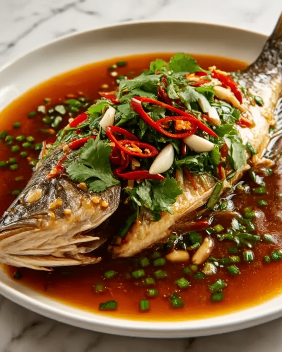 Chinese Steamed Fish Recipe - Recipe Image