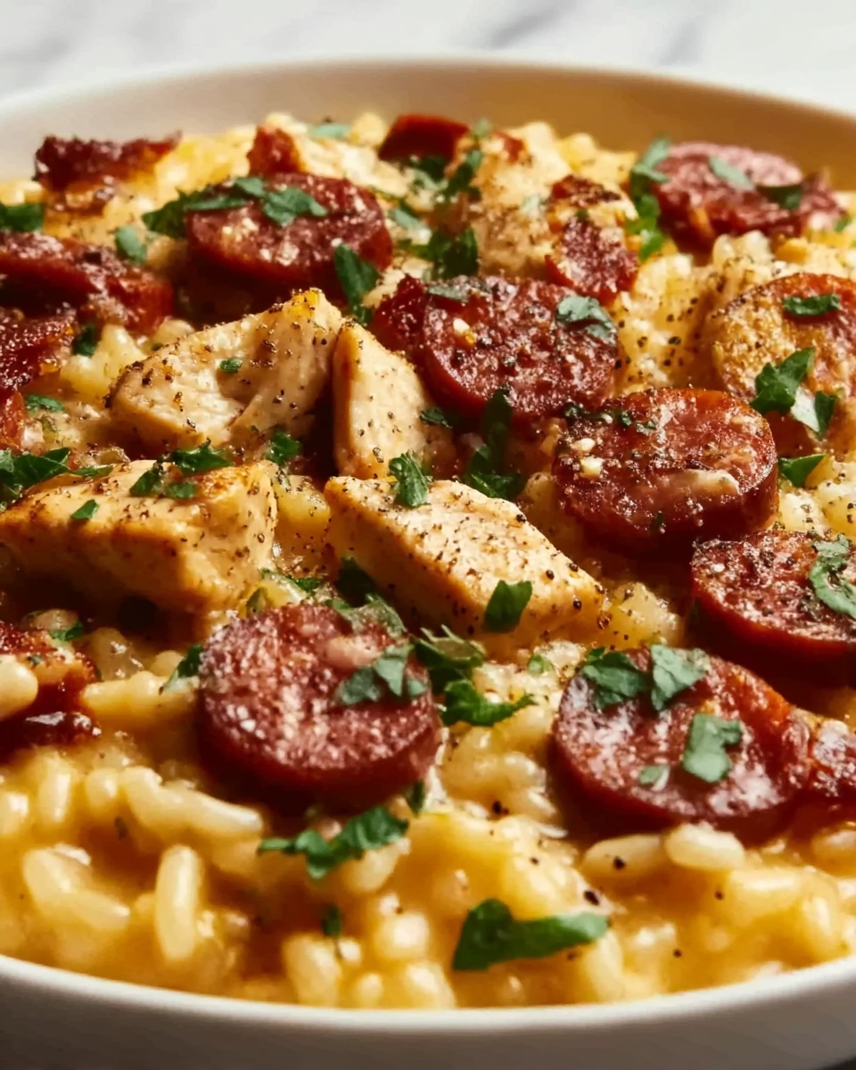 One Pot Chicken Risoni with Crispy Salami Recipe - Recipe Image