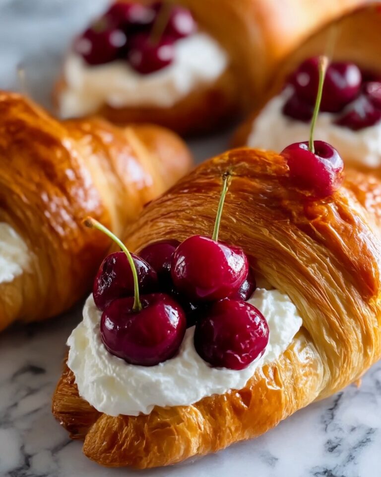 Air Fryer Cherry Cream Cheese Croissants Recipe