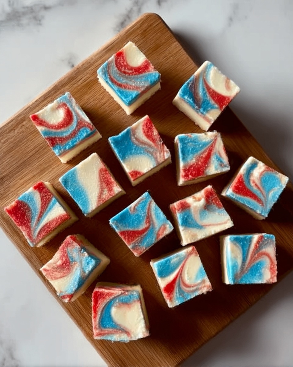 4th of July White Chocolate Fudge Recipe - Recipe Image