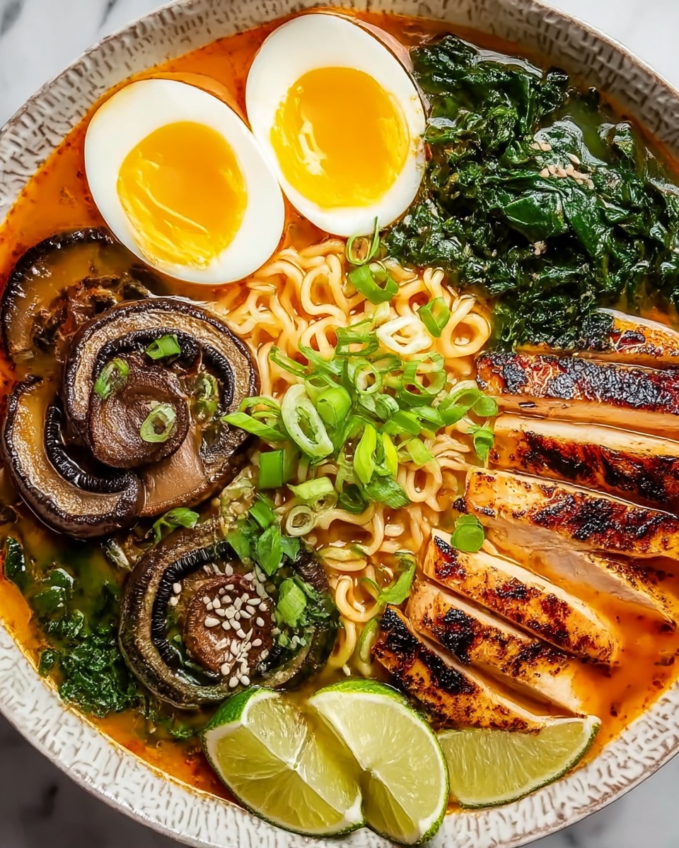 Fiery Chicken Ramen Recipe - Recipe Image