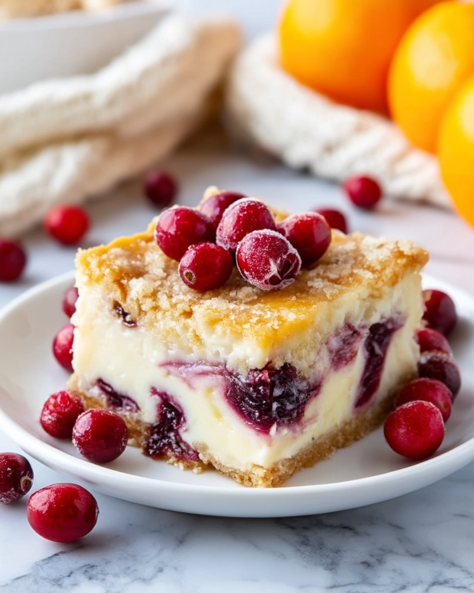 Cranberry Orange Bread Pudding with Orange Glaze Recipe - Recipe Image