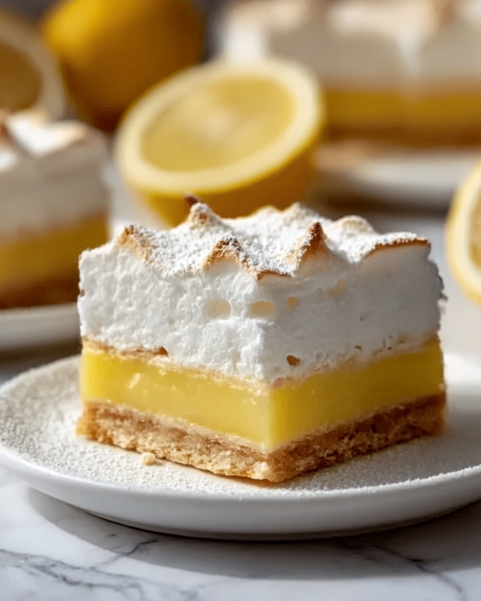 Zesty Lemon Meringue Pie Bars Recipe - Recipe Image