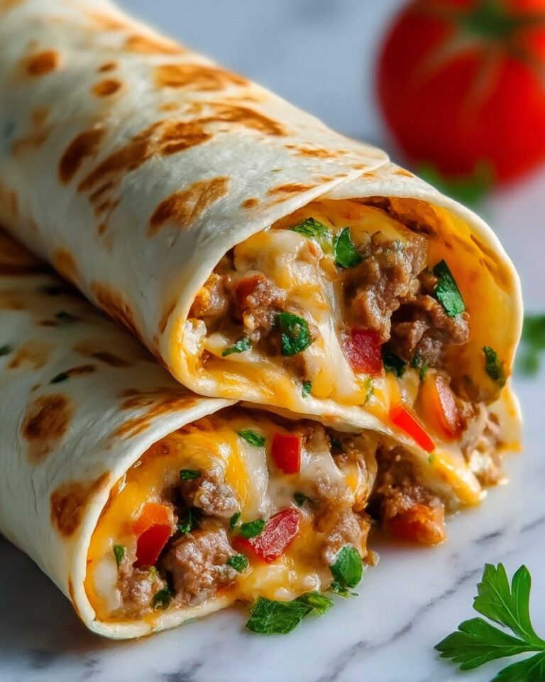 Nacho Cheese Beef Wrap Recipe