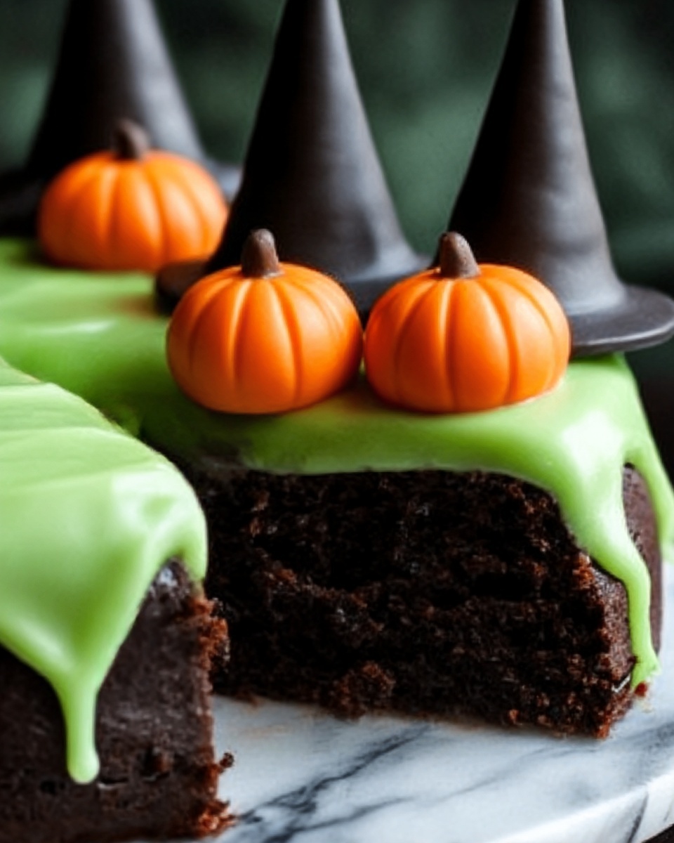 Melting Witch Poke Cake Recipe - Recipe Image