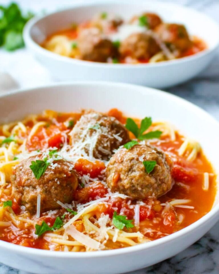 Chunky Italian Meatball Soup Recipe