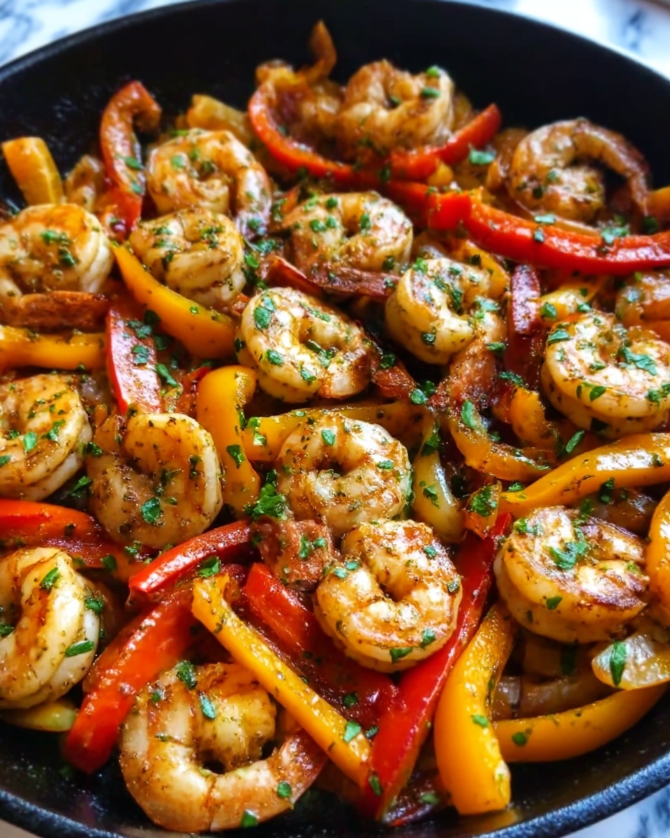 Shrimp Fajitas with Cilantro-Lime Marinade and Jalapeño Ranch Recipe - Recipe Image