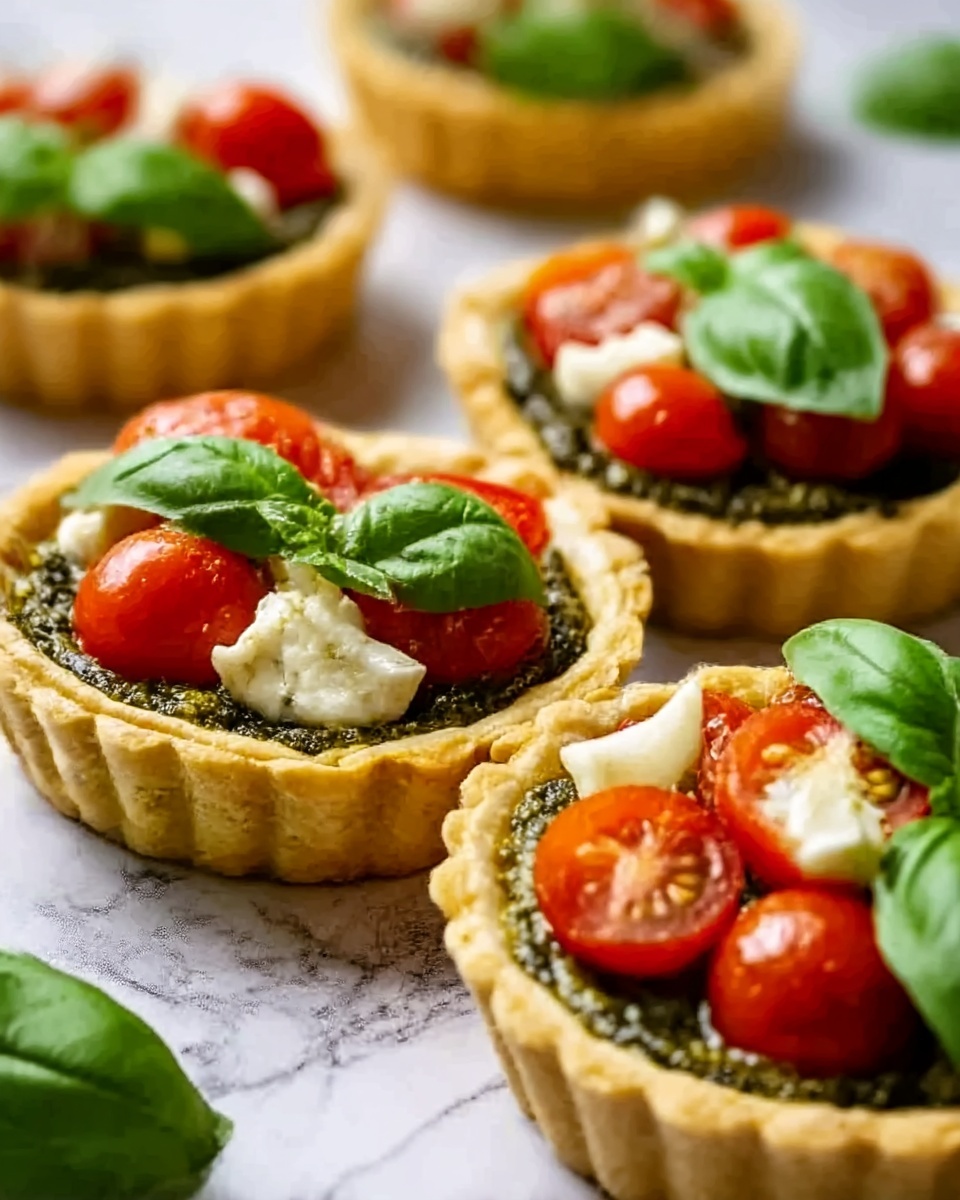 Caprese Pesto Tarts Recipe - Recipe Image
