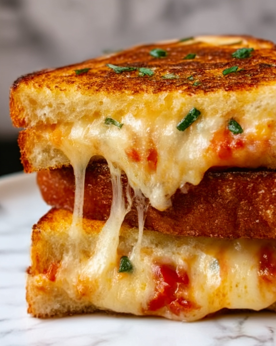 Spicy Ghost Pepper Grilled Cheese Explosion Recipe - Recipe Image