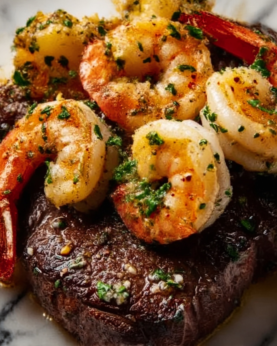 Steak and Shrimp Scampi Recipe - Recipe Image