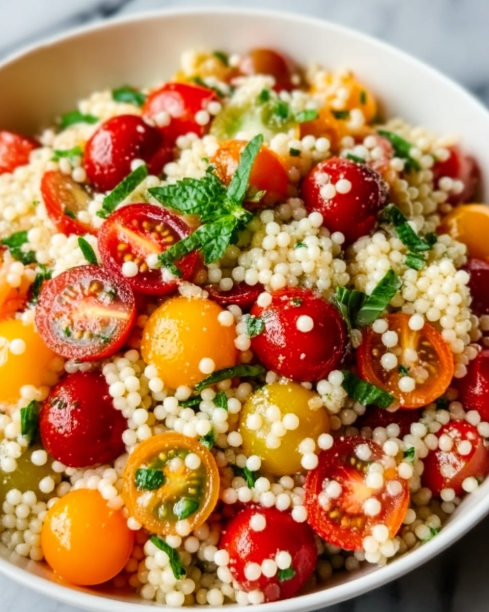 Cherry Tomato Couscous Salad Recipe - Recipe Image