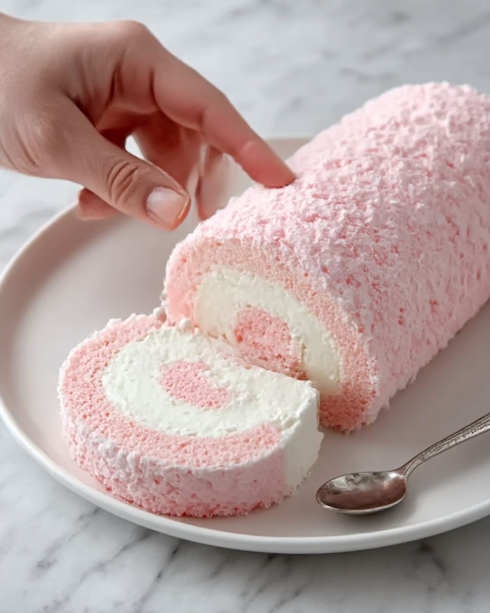 Japanese Cotton Candy Swiss Cake Roll Recipe - Recipe Image
