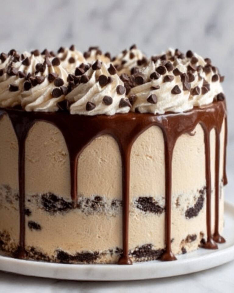 Chocolate Chip Cookie Dough Ice Cream Cake Recipe
